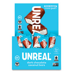 Dark Chocolate Coconut Bars, 0.53 oz, Individually Wrapped, 40/Pack, Ships in 1-3 Business Days