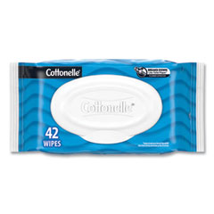 Fresh Care Flushable Cleansing Cloths, 1-Ply, 3.75 x 5.5, White, 42/Pack