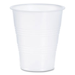 High-Impact Polystyrene Cold Cups, 7 oz, Translucent, Clear, 100/Pack