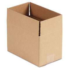 Fixed-Depth Corrugated Shipping Boxes, Regular Slotted Container (RSC), 6" x 10" x 6", Brown Kraft, 25/Bundle