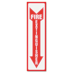 Glow In The Dark Sign, 4 x 13, Red Glow, Fire Extinguisher