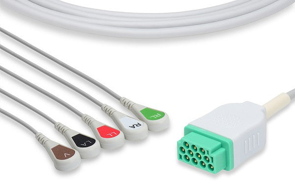 GE Healthcare > Marquette Compatible Direct-Connect ECG Cable