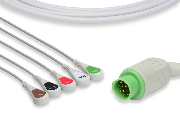 Fukuda Denshi Compatible Direct-Connect ECG Cable