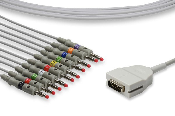 Mortara > Burdick Compatible Direct-Connect EKG Cable