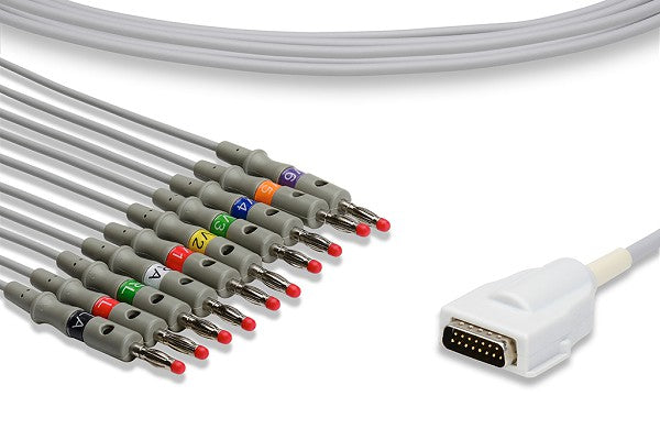 Mortara > Burdick Compatible Direct-Connect EKG Cable