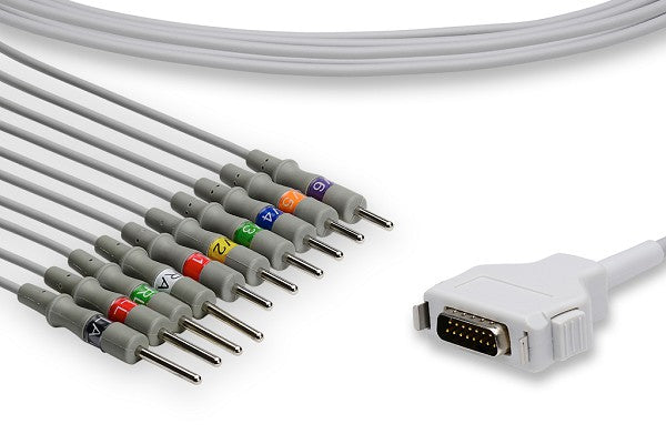 Fukuda Denshi Compatible Direct-Connect EKG Cable