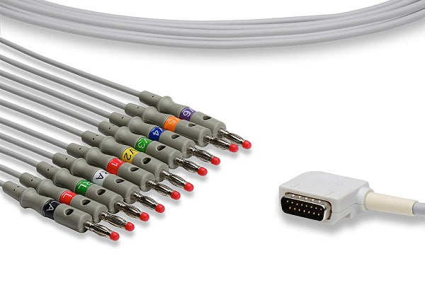 Kenz Compatible Direct-Connect EKG Cable