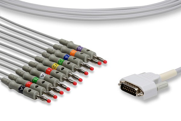 Nihon Kohden Compatible Direct-Connect EKG Cable