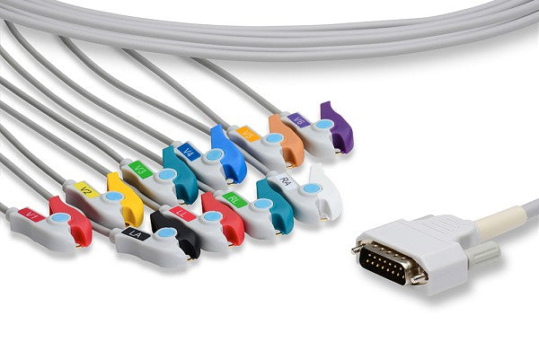 Nihon Kohden Compatible Direct-Connect EKG Cable