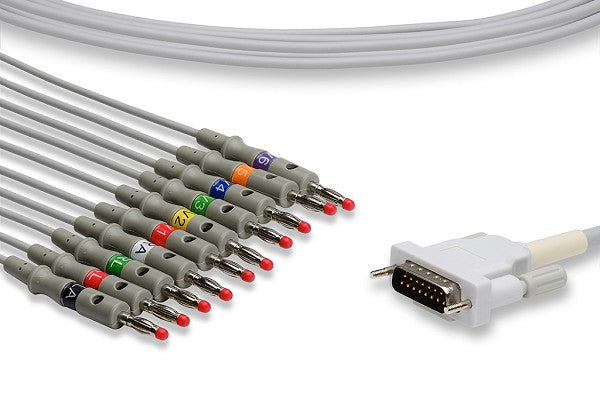 Schiller Compatible Direct-Connect EKG Cable