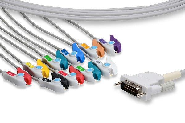 Schiller Compatible Direct-Connect EKG Cable