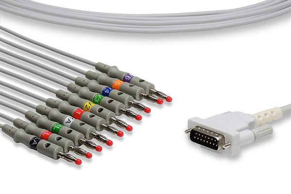 Schiller Compatible Direct-Connect EKG Cable