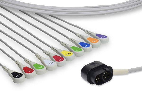 Zoll Compatible Direct-Connect EKG Cable